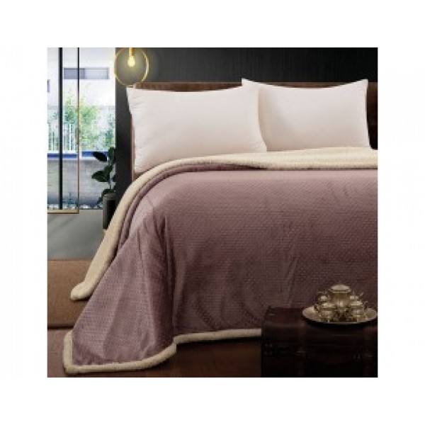 Κουβέρτα ημίδιπλη Beauty Home ροζ